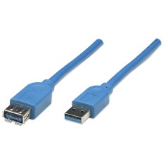 Manhattan Cable 2m, USB A/USB A, M/FM